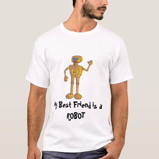Mein bester Freund ist ein ROBOTER T-Shirt (Vorderseite)