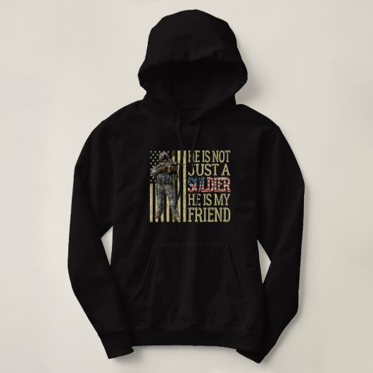 Mein bester Freund ist ein Soldat, ein Freund der Hoodie (Design vorne)