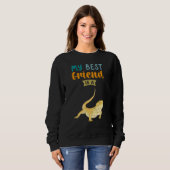 Mein bester Freund ist eine bärtige Bärenechse Sweatshirt (Vorne ganz)