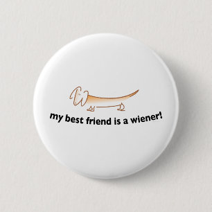 Mein bester Freund ist eine Dackel….(Dackel) Button