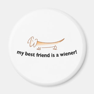 Mein bester Freund ist eine Dackel….(Dackel) Magnet
