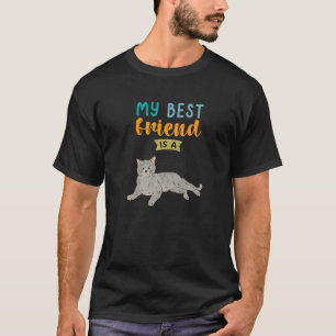 Mein bester Freund ist eine graue getigerte Katze T-Shirt