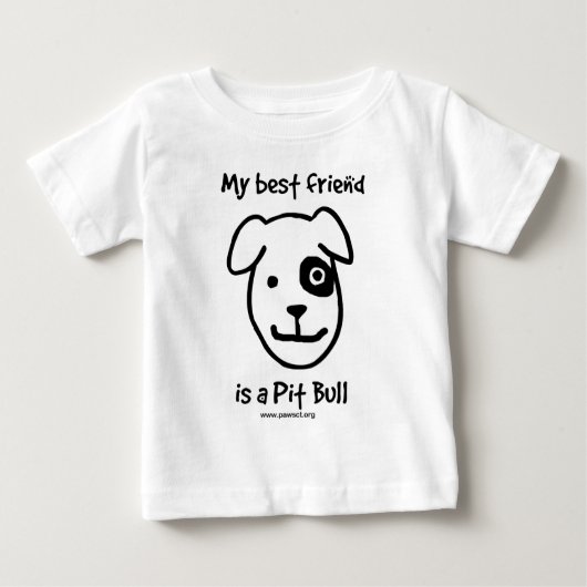 Mein bester Freund ist eine Pitbull Baby T-shirt (Vorderseite)