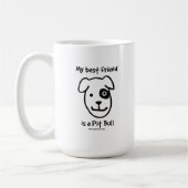 Mein bester Freund ist eine Pitbull Kaffeetasse (Links)
