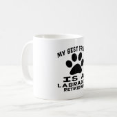 Mein bester Freund ist Labrador retriever Kaffeetasse (Vorderseite Links)