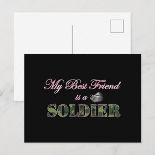 Mein bester Freund ist Soldat - Militärsprecher Postkarte