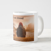 Mein bester Freund Jumbo-Tasse (Vorderseite Rechts)