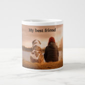 Mein bester Freund Jumbo-Tasse (Vorderseite)