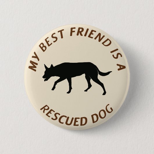Mein bester Freund (Kelpie) Button (Vorderseite)