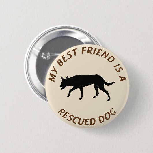 Mein bester Freund (Kelpie) Button (Vorne & Hinten)