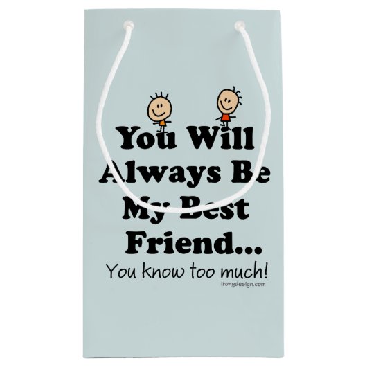 Mein bester Freund Kleine Geschenktüte (Rückseite)