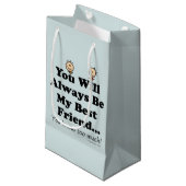 Mein bester Freund Kleine Geschenktüte (Vorderseite Schrägansicht)