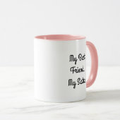 Mein bester Freund, meine Schwester, Personalisier Tasse (VorderseiteRechts)