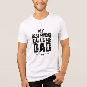 Mein bester Freund nennt mich Papa Geburtstags-Tas Tri-Blend Shirt