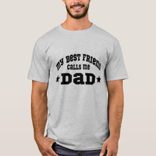 Mein bester Freund nennt mich Papa Vatertag Retro- T-Shirt