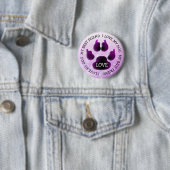 Mein bester Freund Paw Print Dog Canine Button (Beispiel)