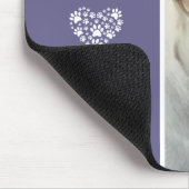 Mein bester Freund Pet Foto Personalisiert Lila Mousepad (Ecke)