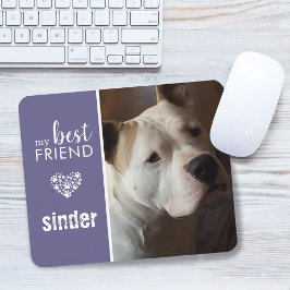 Mein bester Freund Pet Foto Personalisiert Lila Mousepad