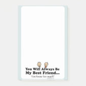 Mein bester Freund Post-it Klebezettel (Vorderseite)