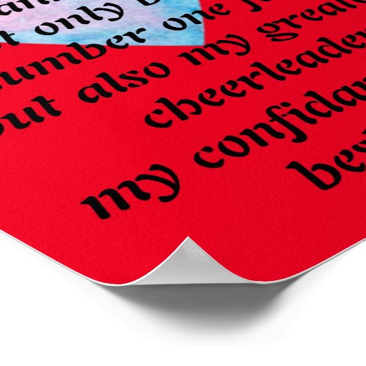 Mein bester Freund Poster (Ecke)