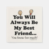 Mein bester Freund Serviette (Vorderseite)