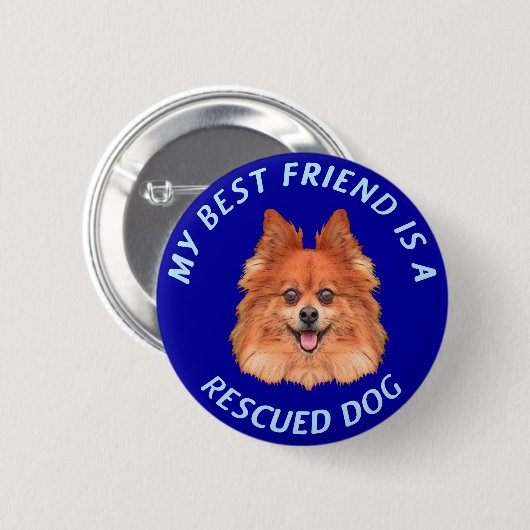 Mein bester Freund (Spitz) Button (Vorne & Hinten)