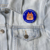 Mein bester Freund (Spitz) Button (Beispiel)