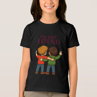 Mein bester Freund Süßes Cartoon-Design Jugend Bel Tri-Blend Shirt