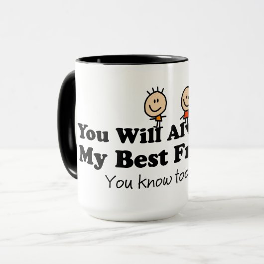 Mein bester Freund Tasse (Vorderseite Links)