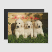 Mein bester Welpe Magnetkarte (Vorne/Hinten)