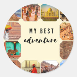 MEIN BESTES ABENTEUER RUNDER AUFKLEBER