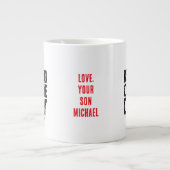 MEIN BESTES FREUND RUFT MICH DADDY Liebesgeschenk  Jumbo-Tasse (Vorderseite)