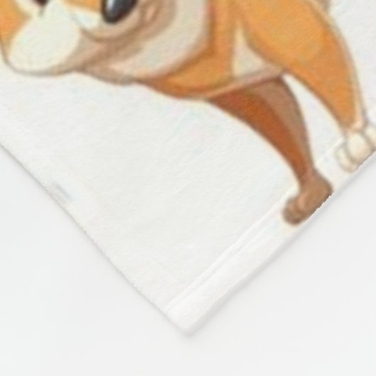 Mein bestes Friend-Muster Fleecedecke (Ecke)