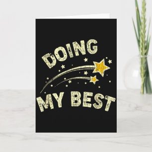 Mein Bestes geben Motivationsspruch Zitat Karte