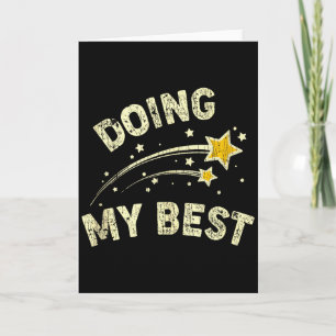 Mein Bestes geben Motivationsspruch Zitat Tank Top Karte