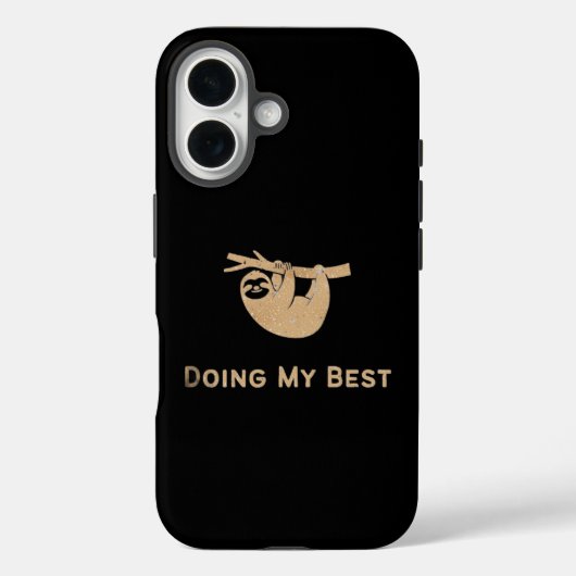 Mein bestes Glitter Faultier tun Case-Mate iPhone Hülle (Rückseite)