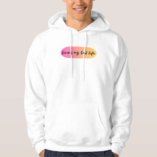 Mein bestes Leben Hoodie (Vorderseite)