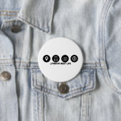 Mein bestes Leben leben auf Reisen Button (Beispiel)