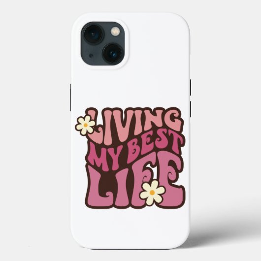 Mein bestes Leben leben Daisy Case-Mate iPhone Hülle (Rückseite)