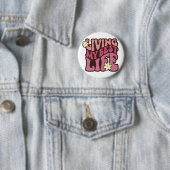 Mein bestes Leben leben Gänseblümchen Button (Beispiel)