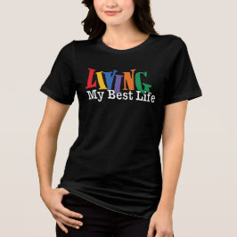 Mein bestes Leben leben Tri-Blend Shirt
