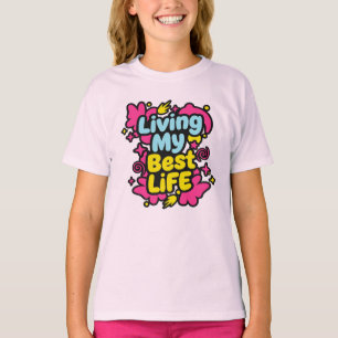 Mein bestes Leben lebendige farbenfrohe Pop-Art-Gr T-Shirt