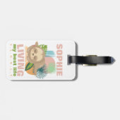 Mein bestes Leben Niedlicher Funny Funny Gepäckanhänger (Rückseite horizontal)