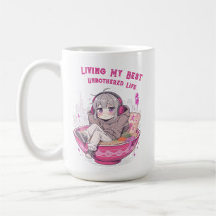 Mein bestes unbelebtes Leben_ Anime-Sketch Kaffeetasse