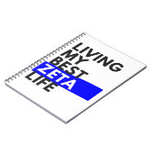 Mein bestes Zeta-Leben leben - Niedliches Notebook Notizblock (Linke Seite)