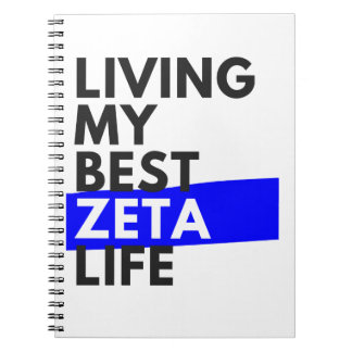 Mein bestes Zeta-Leben leben - Niedliches Notebook Notizblock