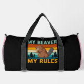 Mein Biber Meine Regeln Duffle Bag (Rückseite)