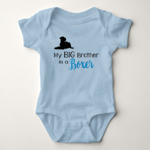 Mein Big Brother ist ein Boxer Hund Baby Bodysuit Baby Strampler