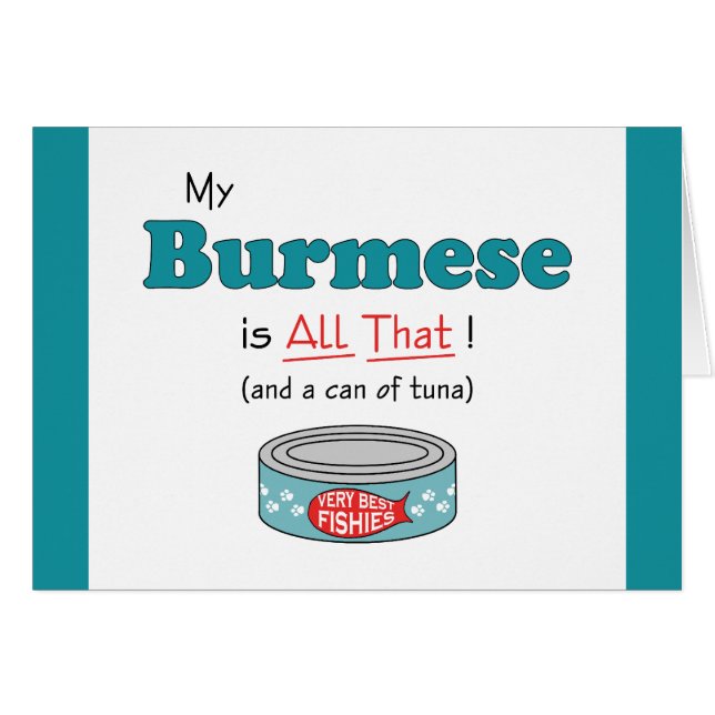 Mein Birma ist alles! Funny Kitty (Vorderseite (Horizontal))