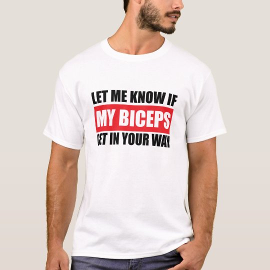 Mein Bizeps-lustiger Fitness-T - Shirt